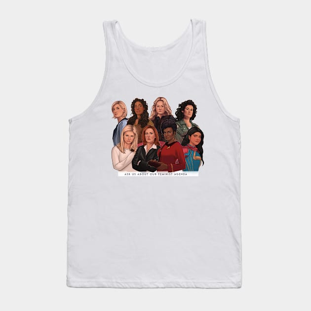 Feminist Agenda - Version 2 Tank Top by KHallion